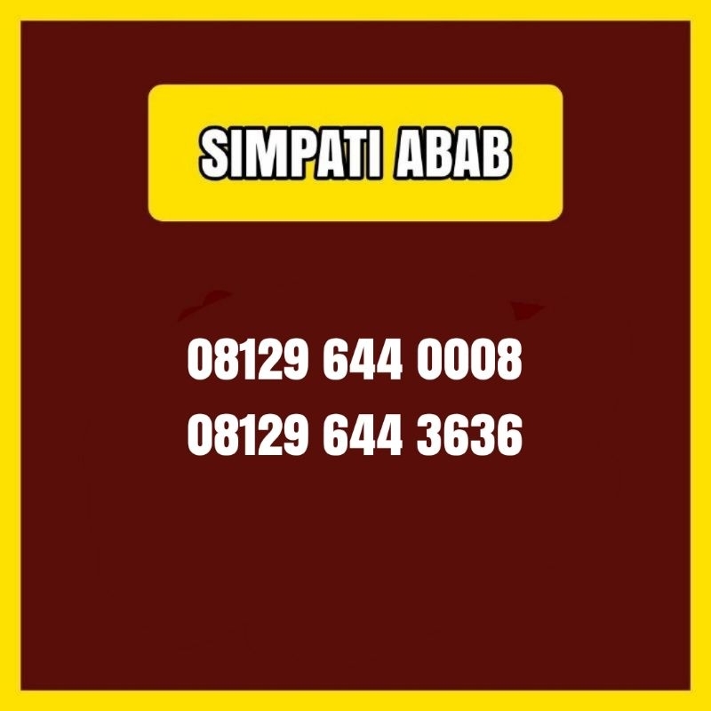 Nomor cantik simpati ABAB