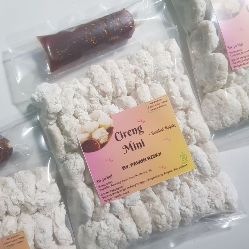 Rujak Cireng Mini isi 50 / Cireng bumbu rujak / Cireng Frozen