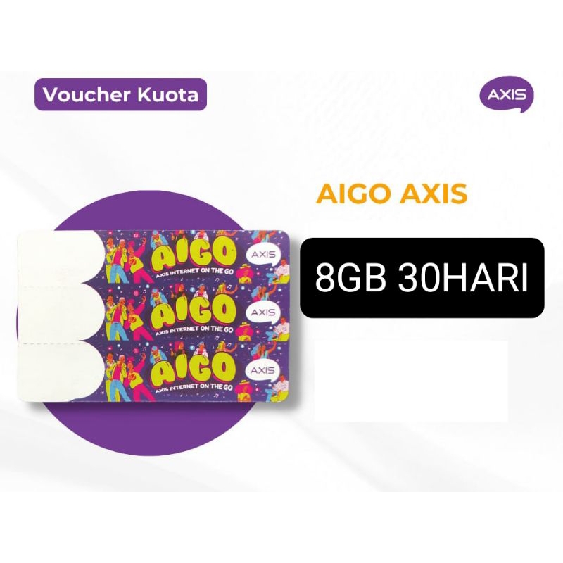 Voucher AXIS AIGO 8 GB 30 Hari