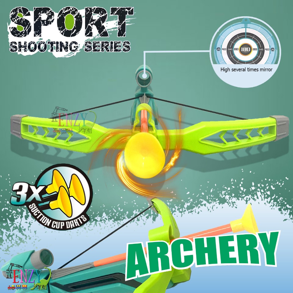 Mainan Panah Panahan Cross Bow and Arrow Sport Shooting Series Archery Set