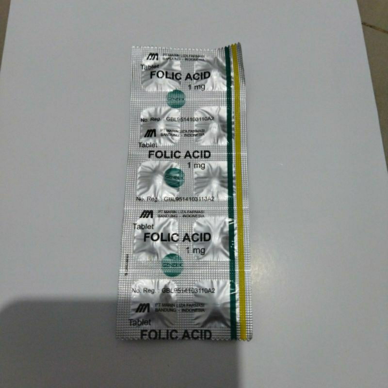 Termurah asam folat 1mg isi 10 tablet