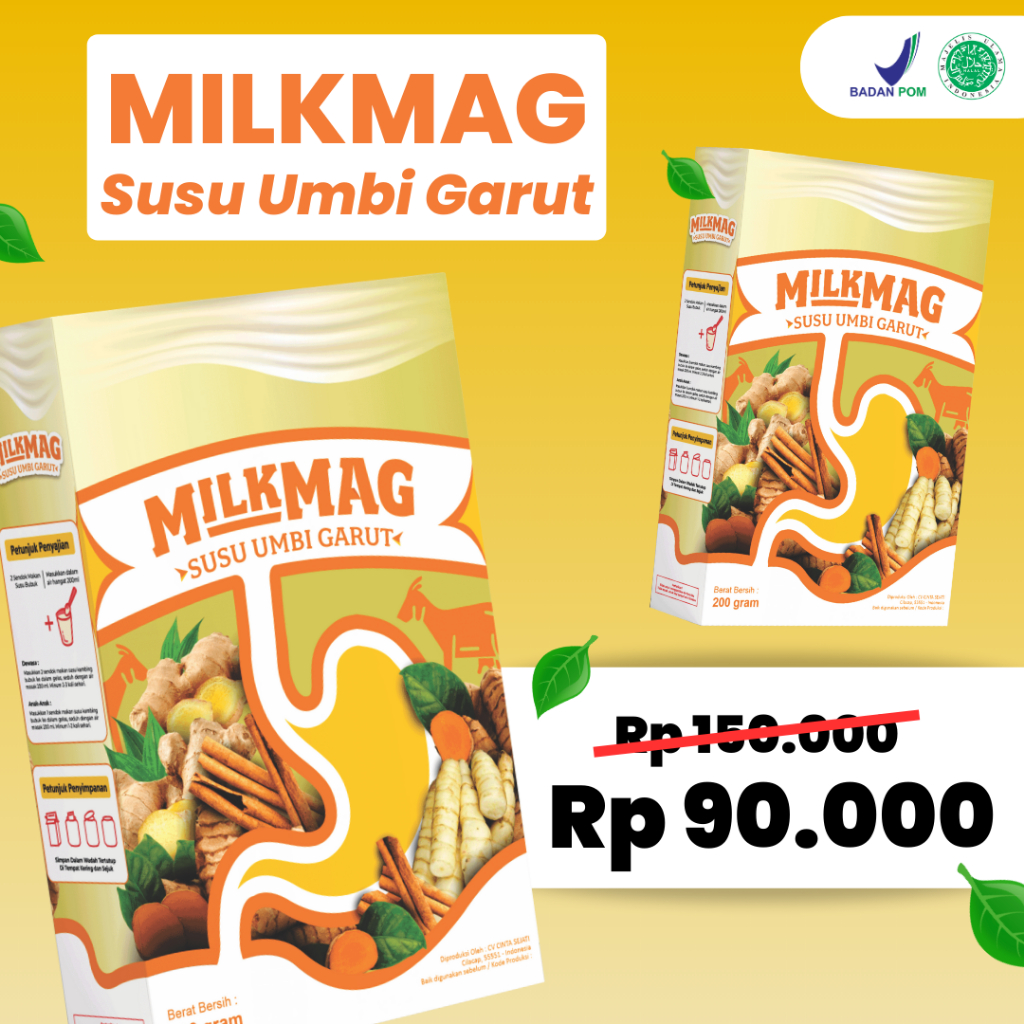 

Milkmag Susu Umbi Garut Original Atasi Asam Lambung Gerd Ampuh