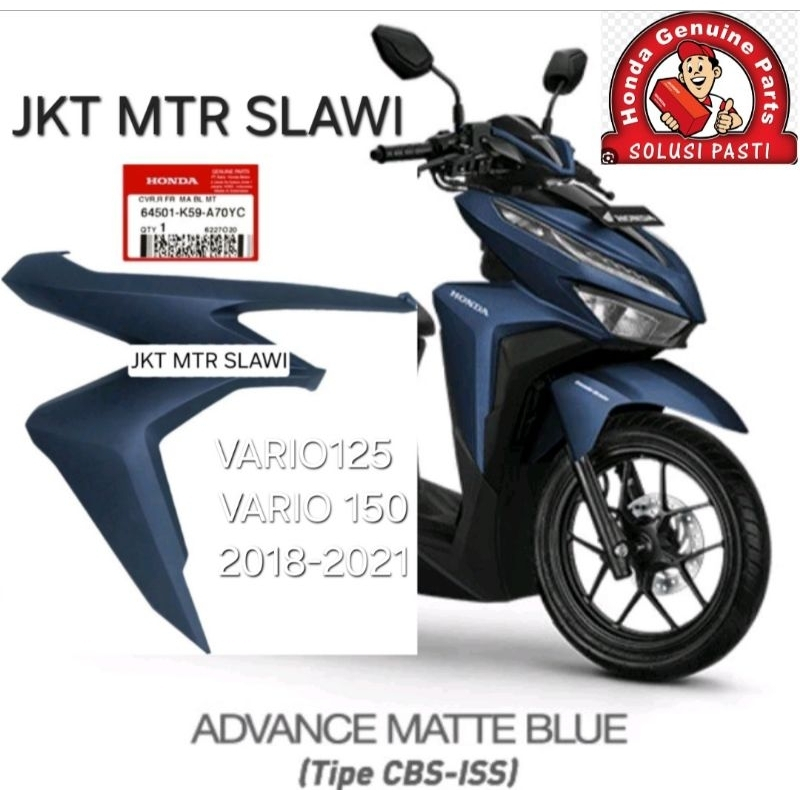 64501 K59 A70YC sayap vario 125 led vario 150 led biru doff  2018-2021 asli honda