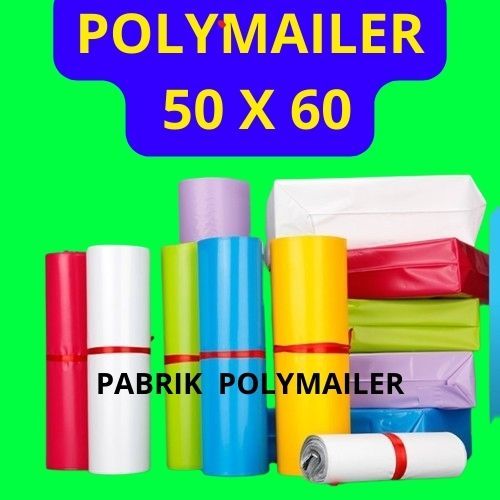 Polymailer Warna 50x60 / Plastik Packing Hitam 50x60 - Pabrik Plastik Packing dan Pabrik Polymailer