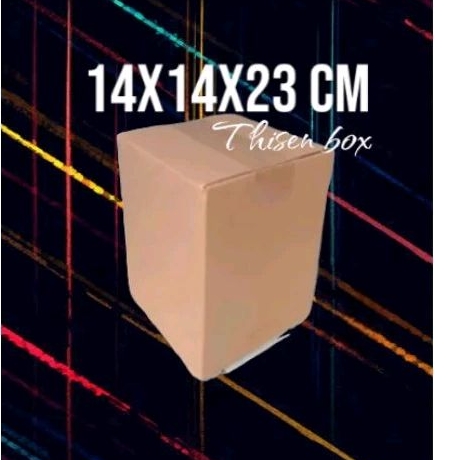 

Dus packing siap pakai 14x14x23 cm | recycle packaging kokoh tak tertandingi | online shop | diecut