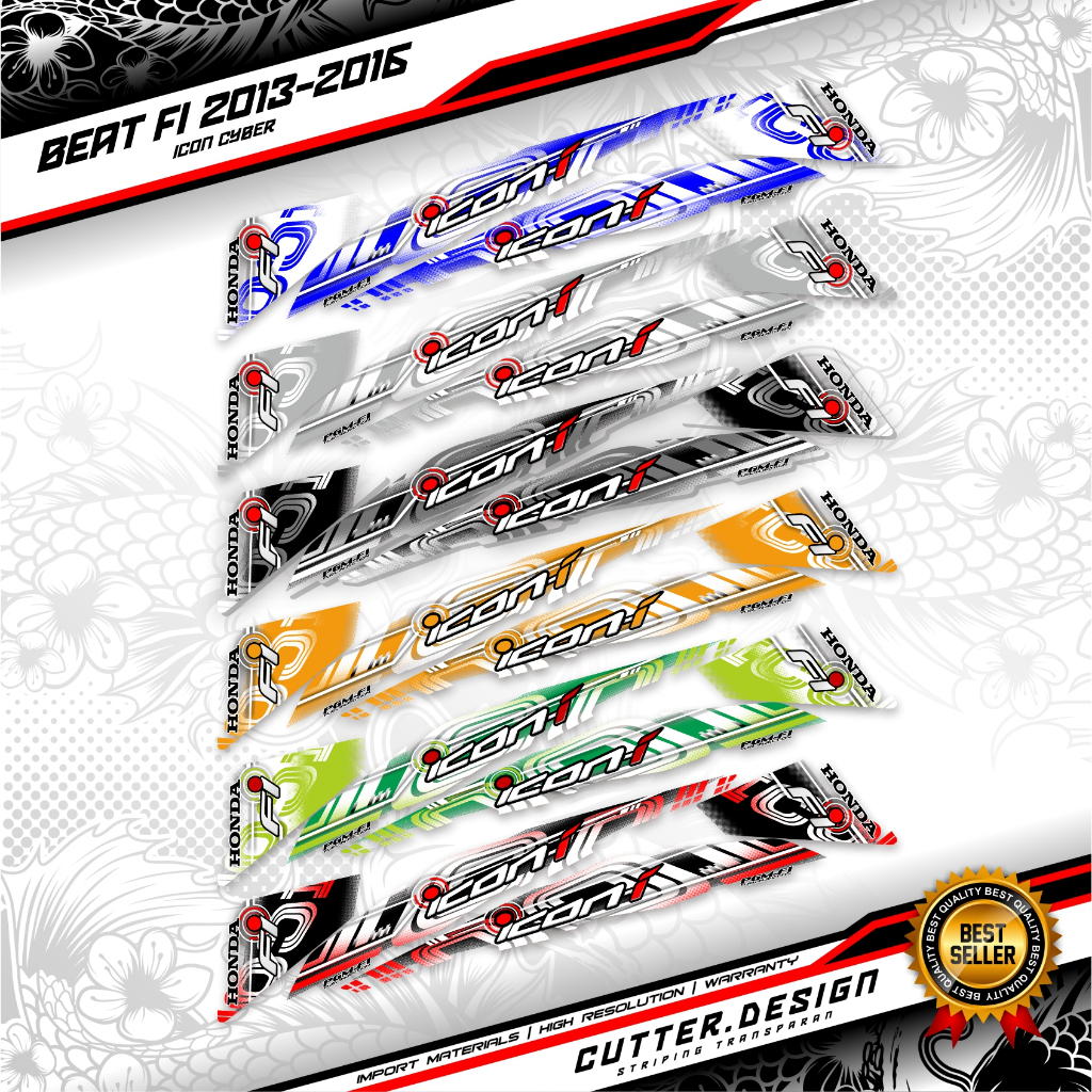 STRIPING TRANSPARAN BEAT FI icon cyber fi