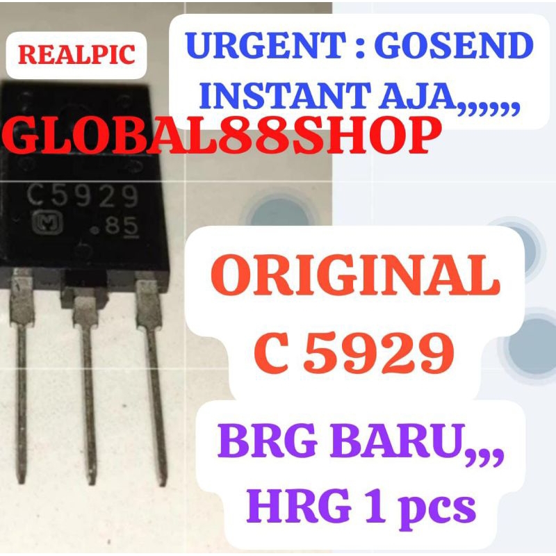C5929  2SC 5929 SC C 5929 TRANSISTOR IGBT MESIN MOSFET LAS TRAVO  POWER SUPPLY  IC