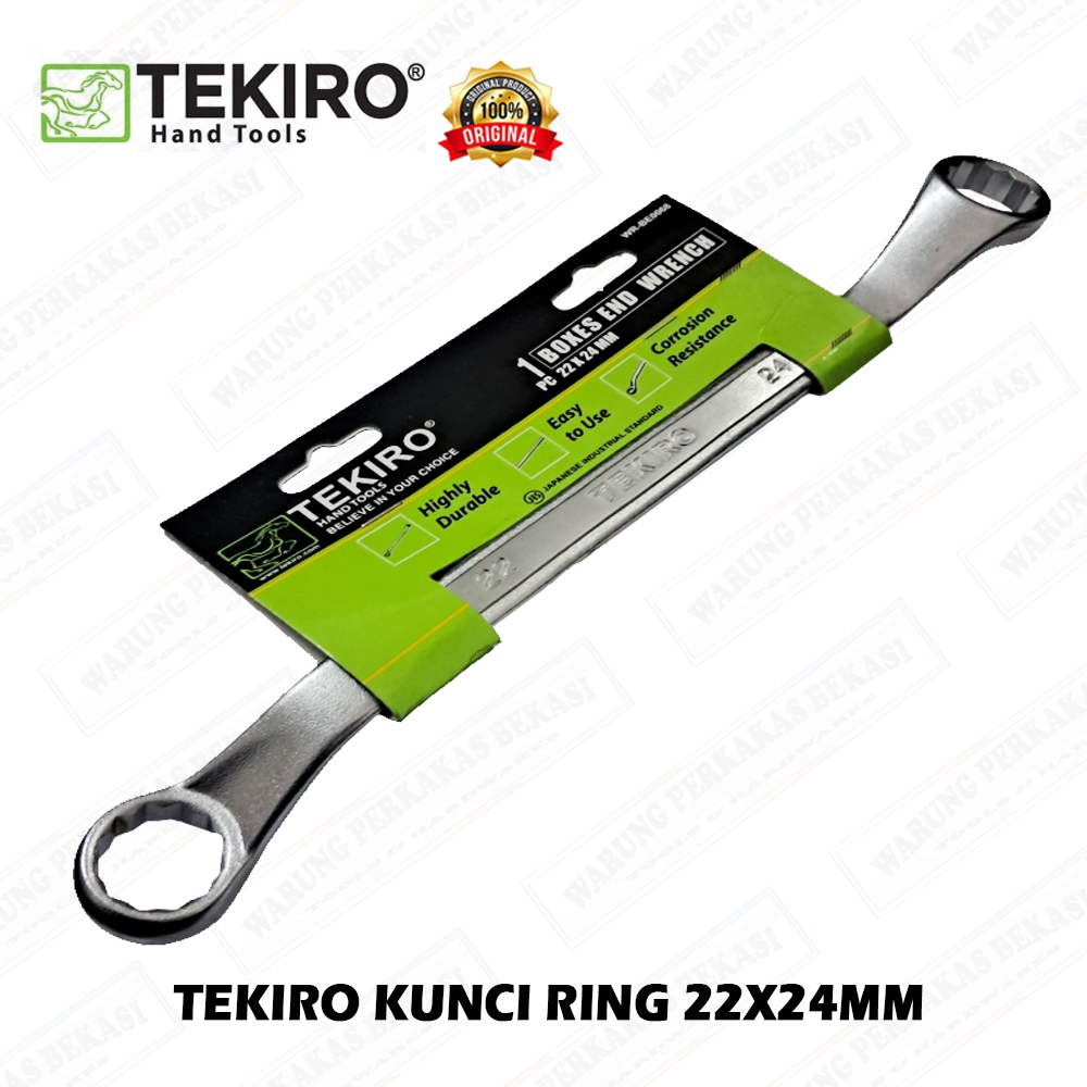 Tekiro 22x24mm Kunci Ring 22mm x 24mm JIS Chrome Vanadium Steel