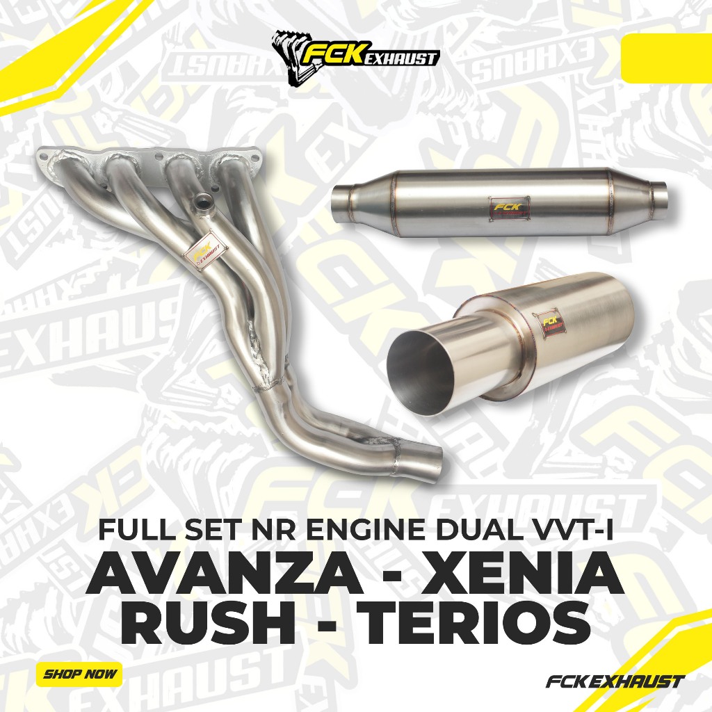 Fck Full System AVANZA XENIA RUSH TERIOS Header 4-2-1 Knalpot Mobil