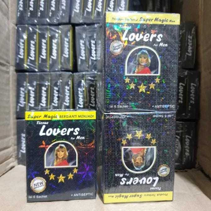 tisu basah lovers 1 slop / tisu basah super magic 1 slop isi 10