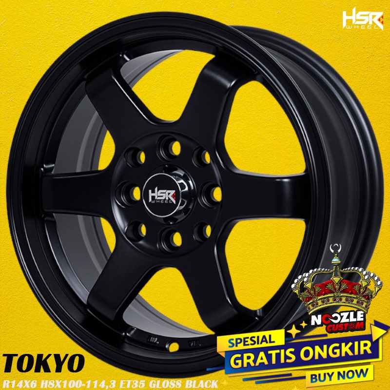 Velg HSR R14 Lubang 4 Double PCd Pelek Racing Xenia Avanza R14