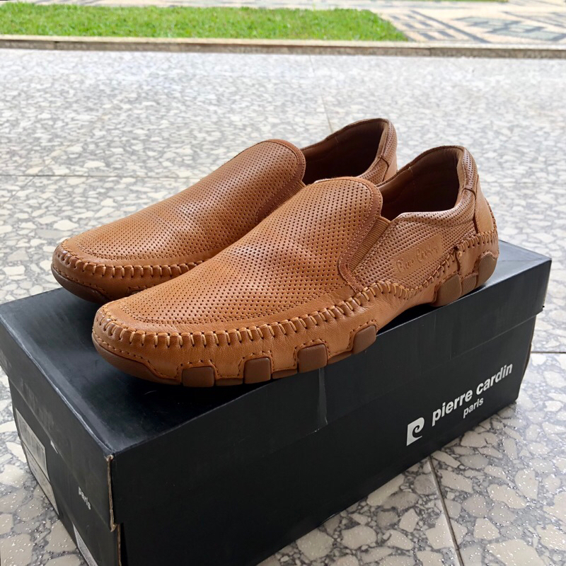 PIERRE CARDIN 9009 SEPATU PRIA SLIP ON UKURAN 39 ORI 100%