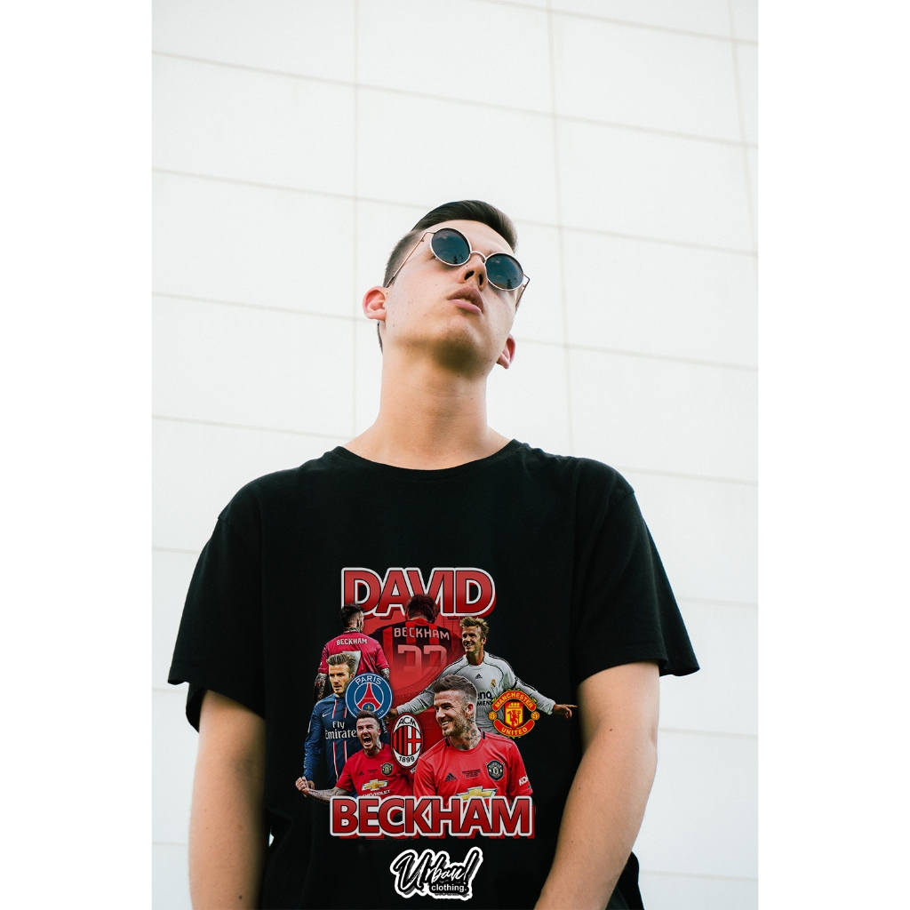 Urban - Kaos Sepak Bola David Beckham Tshirt Futsal Baju Timnas Liga Negara Kaos Olahraga Manchester