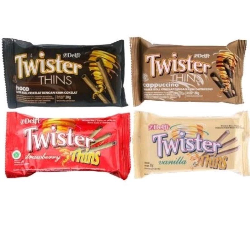 

TWISTER THINS WAFER ROLL 20GR