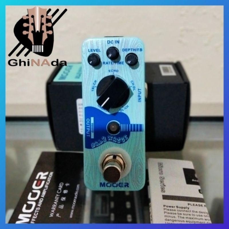 MOOER Baby Water Gitar Akustik Delay Chorus Efek Pedal
