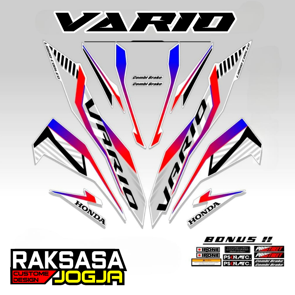 STRIPING VARIO NEW 125 150 2023  / VARIASI VARIO NEW 125 CBS ISS / 150  VARIO 125/150 DECALS VARIASI