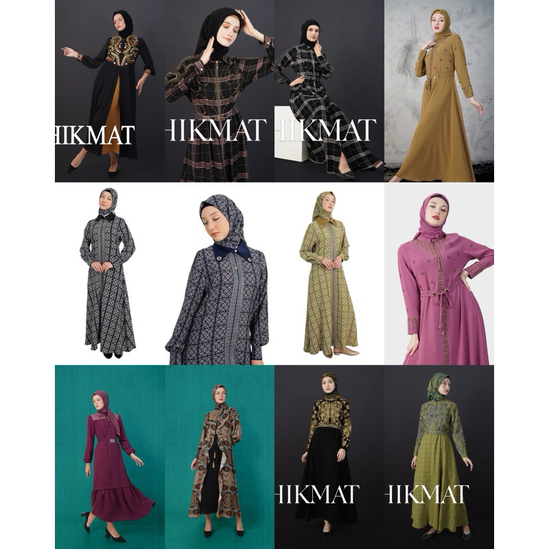 DRESS A2216 A3610 A3622 A2200-02 A3099  A6675-02 D4492-02 BY HIKMAT