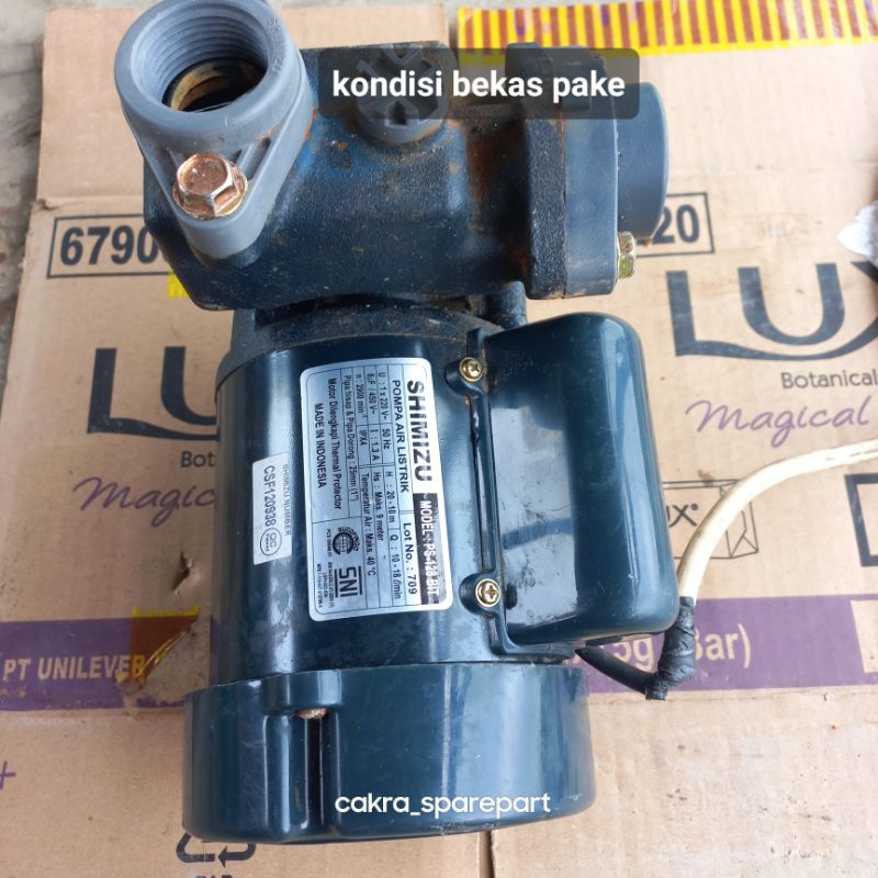 pompa air shimizu ps 128 bit kondisi bekas