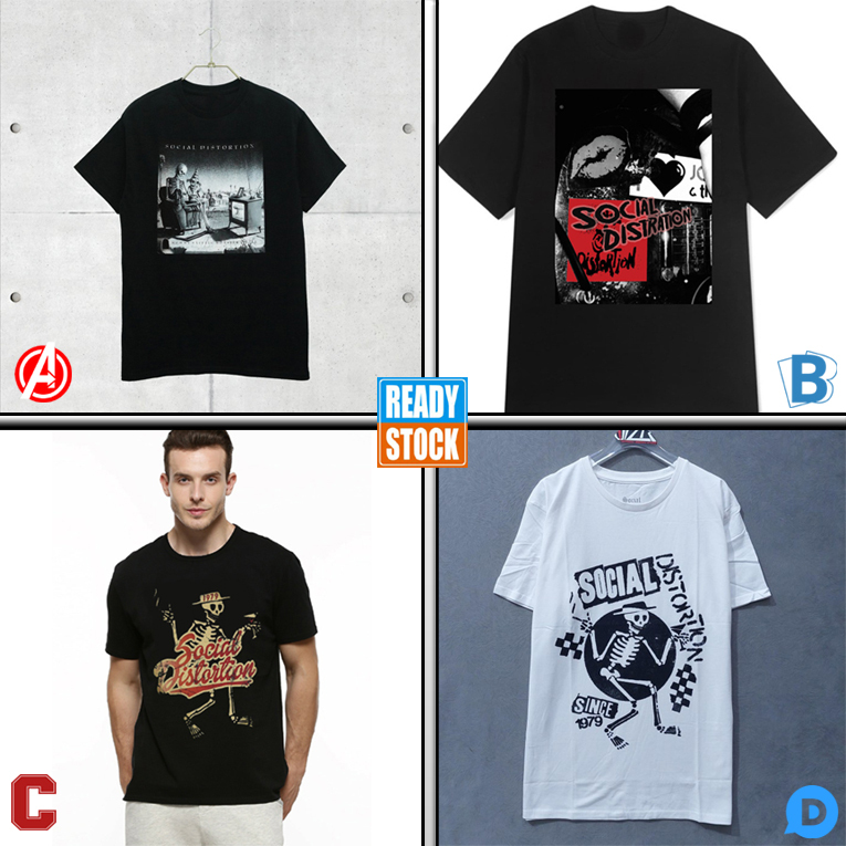 Kaos Social Distortion Tshirt 100% Cotton