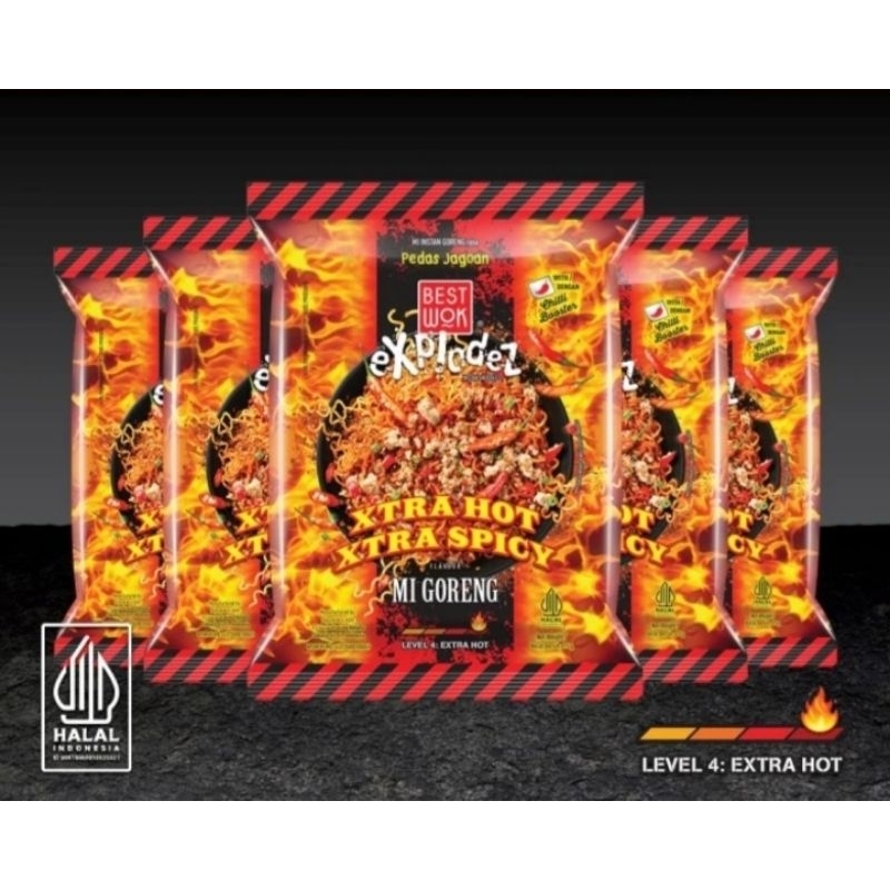 

Best Wok Mie Instan Goreng Rasa Xtra Hot Xtra Spicy Kemasan isi 75 gram