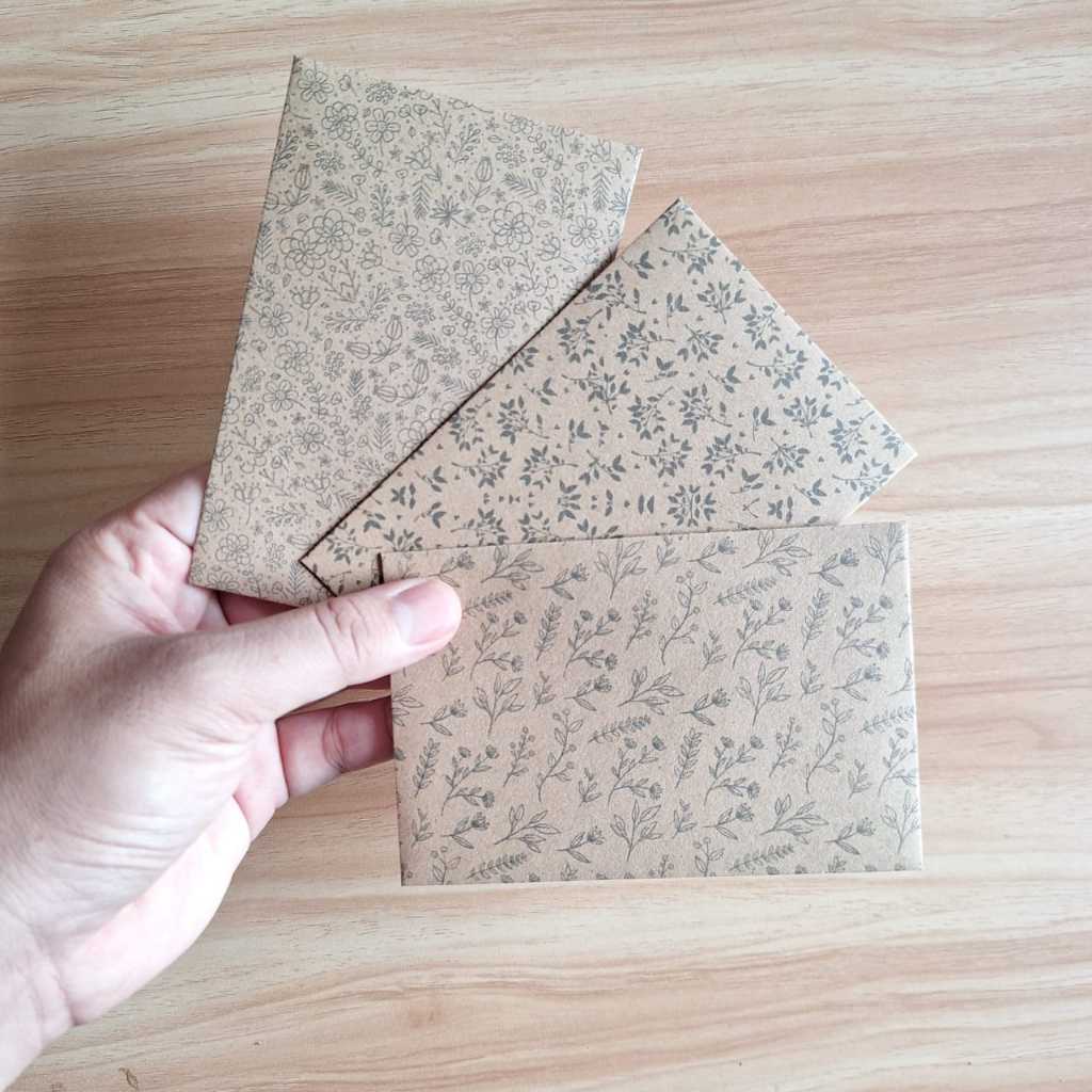 

Amplop Vintage Kraft Motif 8.5cm x 12.5cm 125gr