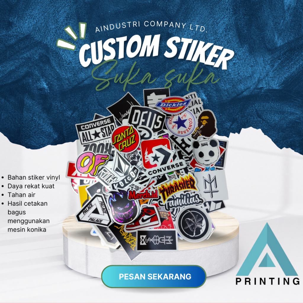 

Stiker premium / stiker custom / stiker produk / stiker cetak ukuran A3