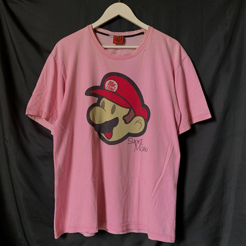 PRELOVED SUPER MARIO VINTAGE T-SHIRT - KAOS SUPER MARIO OVERSIZE - KAOS VINTAGE Y2K