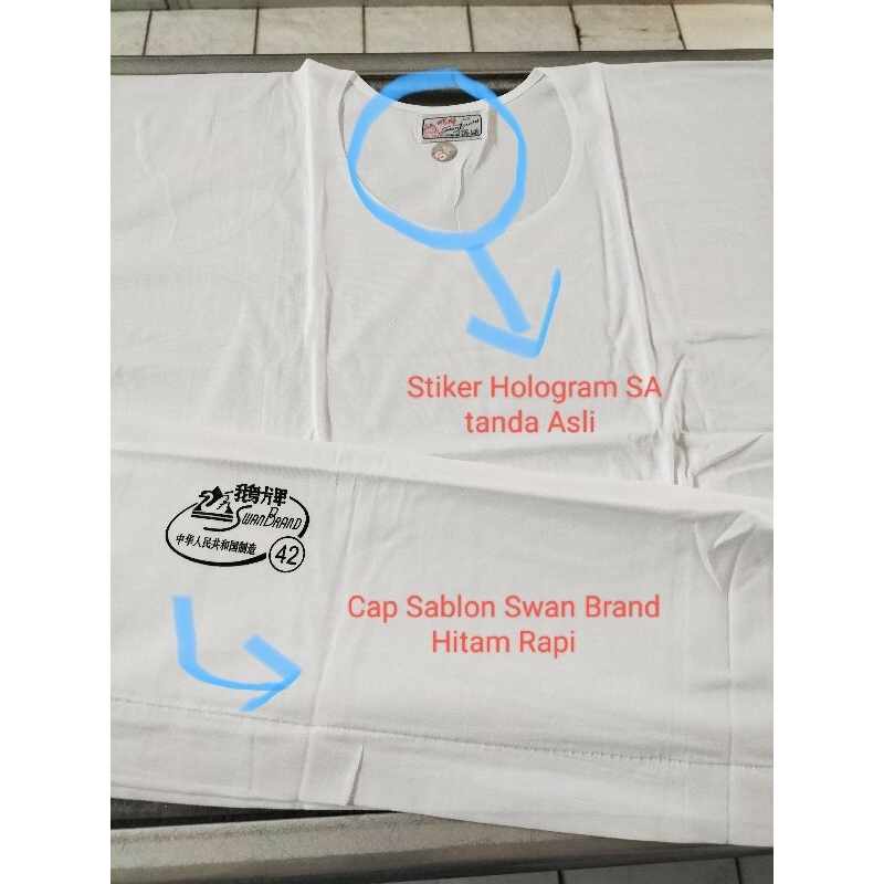 

Oblong Swan Brand Original Asli Katun (stiker hologram) sz 36-48