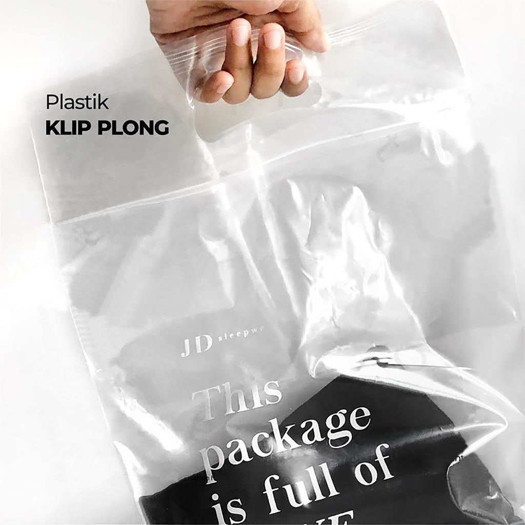 Cetak Logo Plastik Klip Plong 20x35 Sablon Logo Plastik Klip Plong