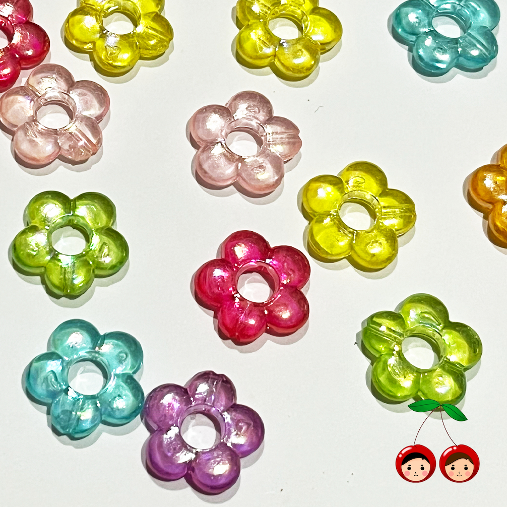 GROSIR Manik Bunga Bening AB (@50pcs)