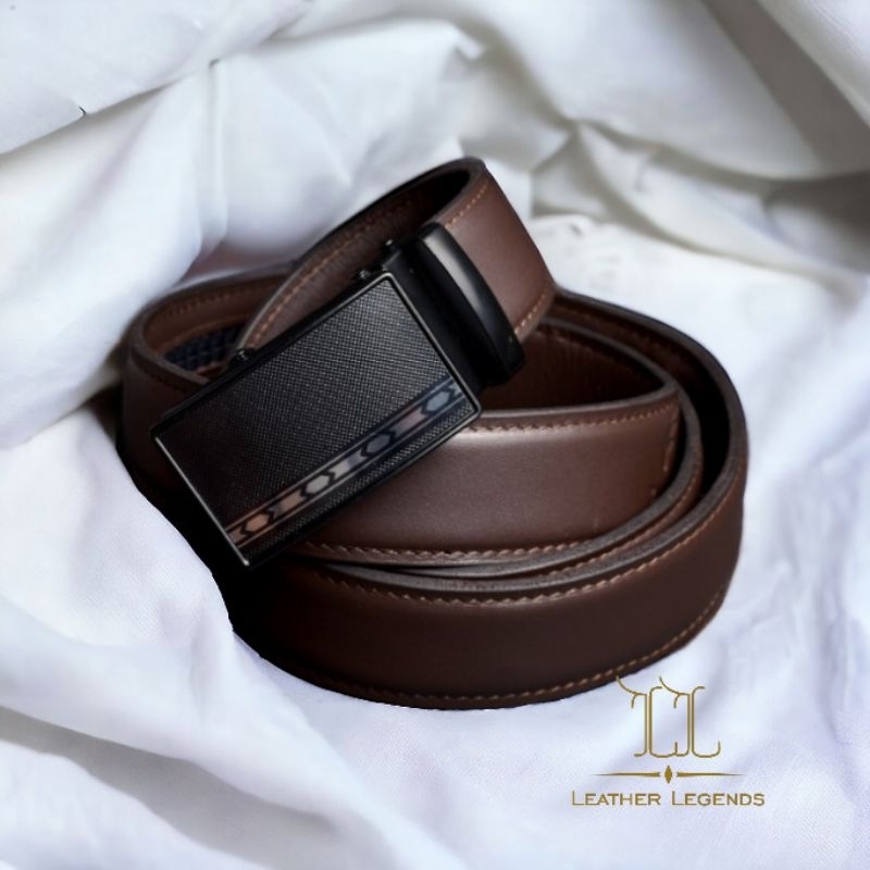 ikat pinggang kulit asli model rel / sabuk kulit asli / sabuk kulit garut