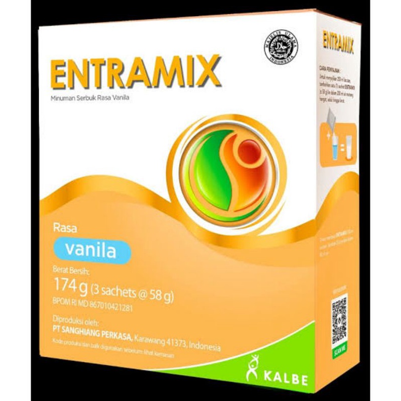 

FLASH SALE Entramix vanila coklat 174 gr nutrisi lengkap dewasa