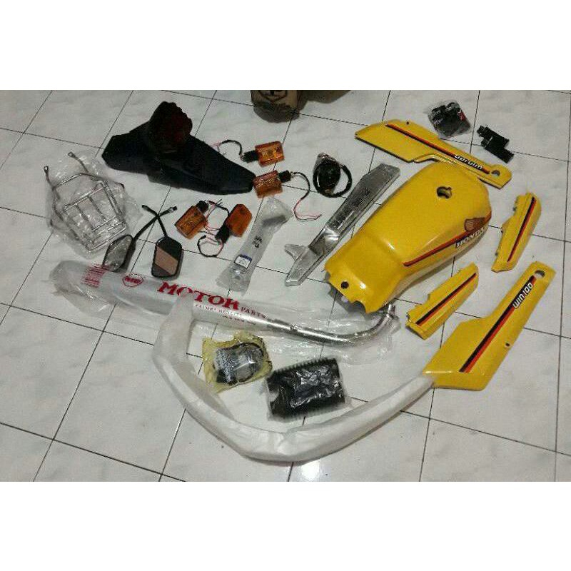 paket body win 100 komplit full body honda win semi trial cat bagus TERLARIS