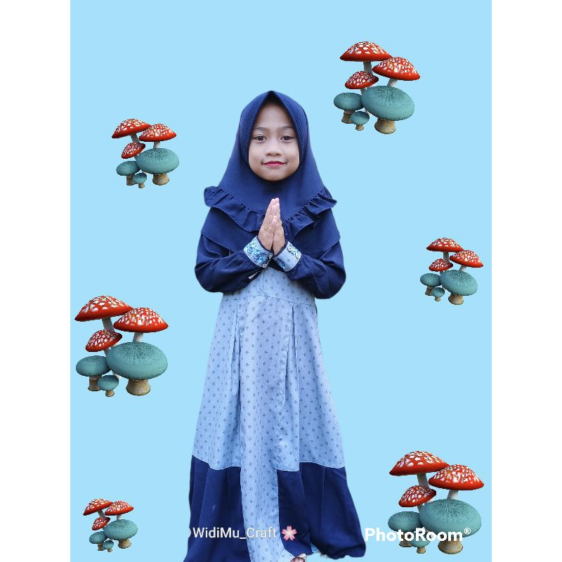 pl preloved alwa hijab gamis anak size M