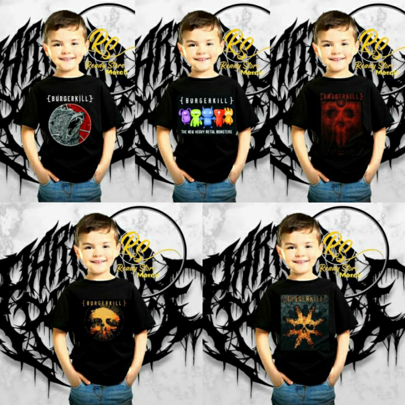 KAOS ANAK BAND BURGERKILL ORIGINAL DISTRO - KAOS JUNIOR BURGERKILL TERBARU DISTRO