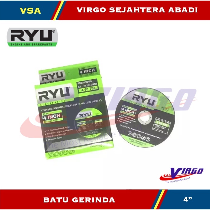 RYU BATU MESIN GERINDA POTONG ASAH 4" RYU