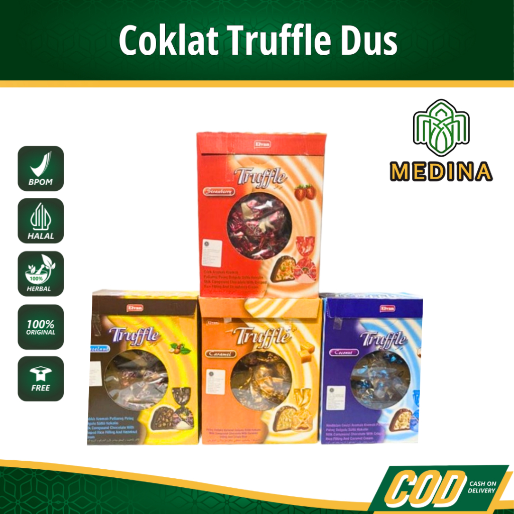 

Coklat Arab Truffle DUS 1.8kg | Coklat Turki Elvan Truffle Mix Murah