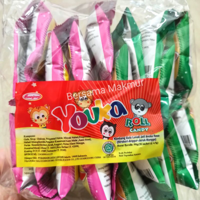 

Permen gulung Youka Roll candy