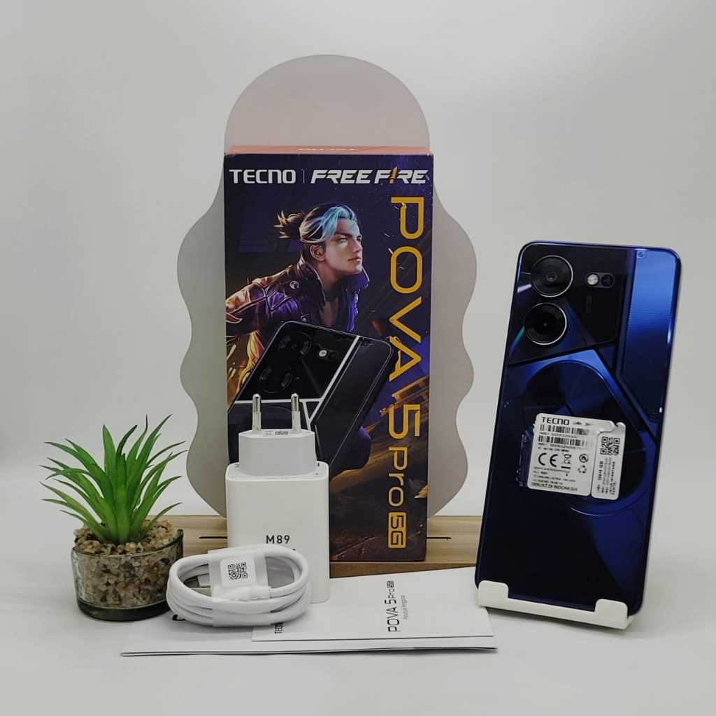 Tecno Pova 5 Pro 5G 8+8/256 GB Garansi Resmi Indonesia Second Fullset