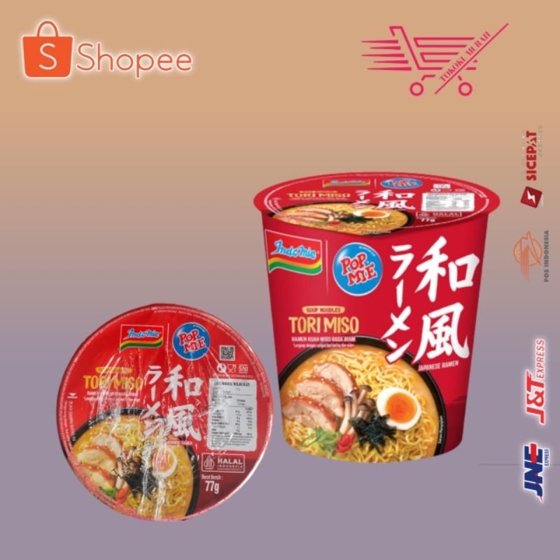 

PROMO: MIE CUP TORA MISO rasa ayam mantap ada wijennya 1 pcs