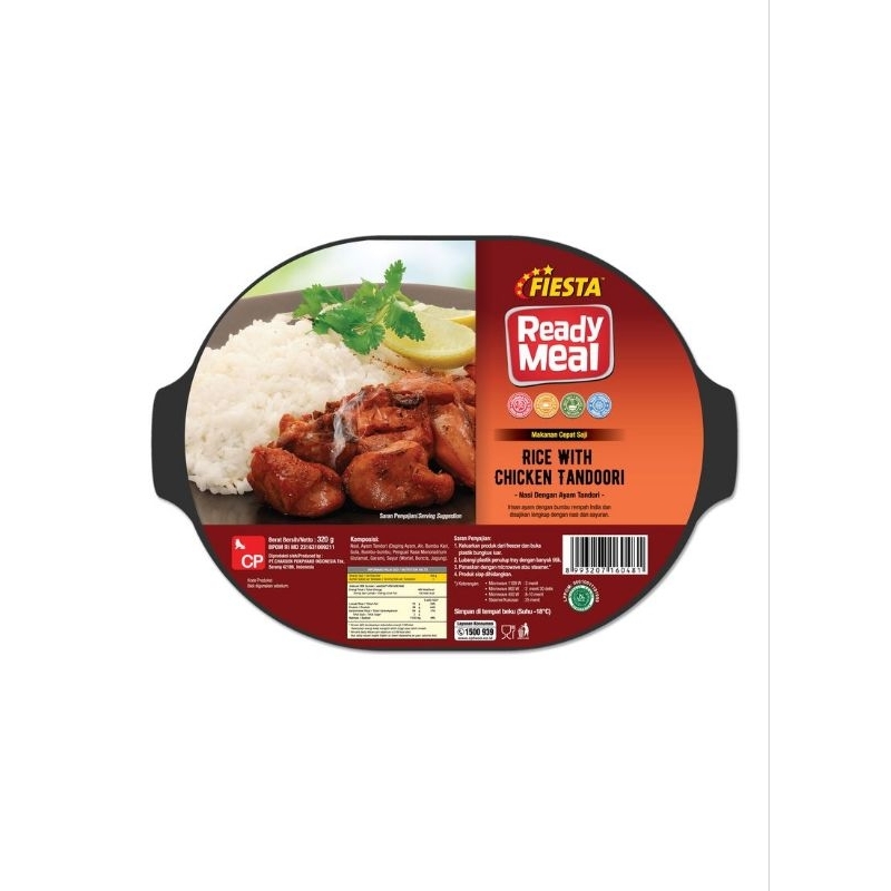 

Fiesta Siap Saji Nasi Dengan Ayam Tandori / Ready Meal Chicken Tandoori With Rice | Berat 320gr