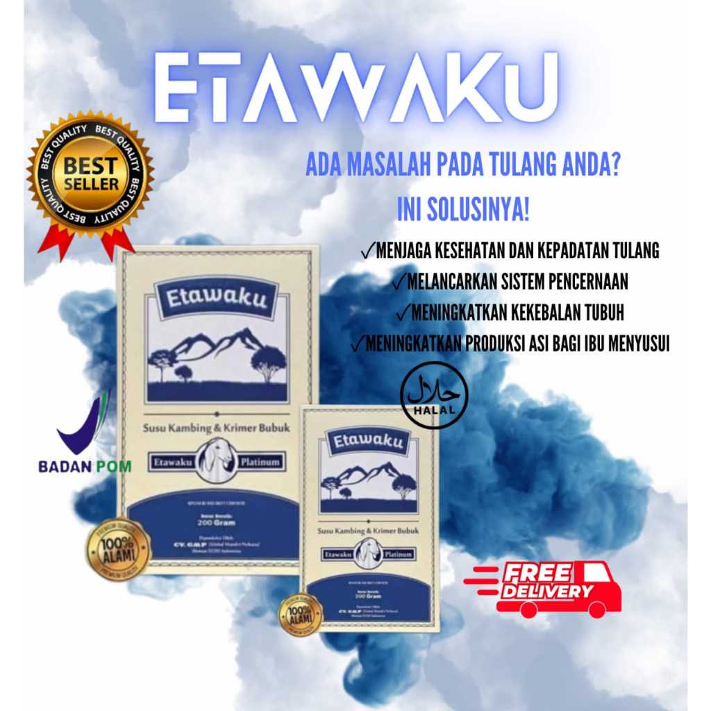 

ETAWAKU PLATINUM SUSU KAMBING etawa original -susu kesehatan sendi dan pernafasan