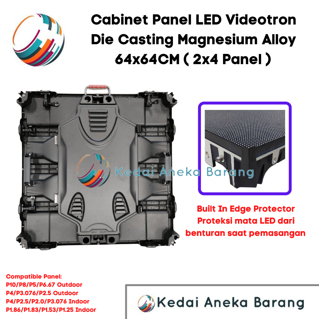 Cabinet Kabinet LED Videotron Die Casting Magnesium 64x64 640x640 64