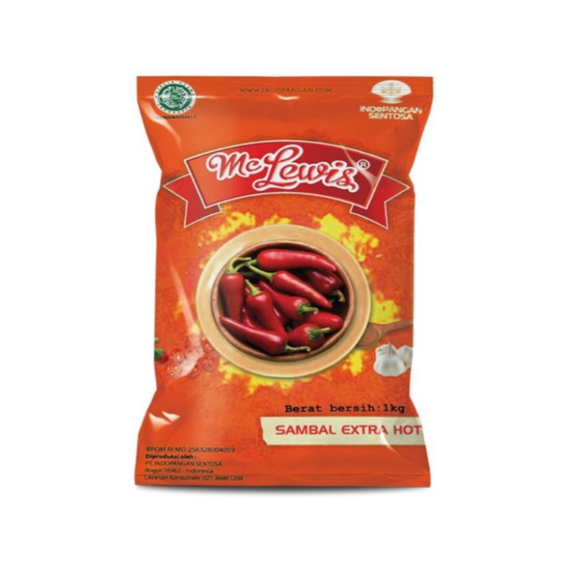 

Mc Lewis Saus Sambal Extra Pedas 1kg