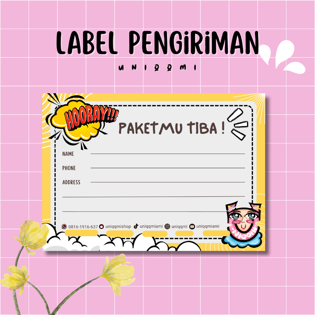 

STIKER LABEL PENGIRIMAN OLSHOP/ STICKER PENGIRIMAN CUSTOM/ STICKER OLSHOP/ LABEL OLSHOP/ STICKER LABEL PENGIRIMAN OLSHOP CUSTOM