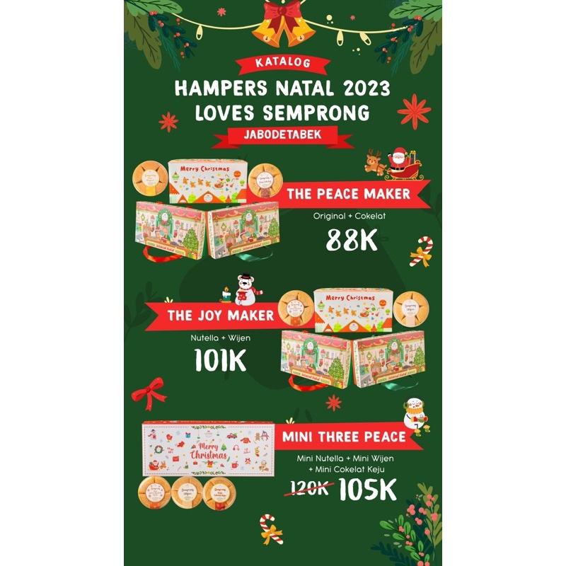 

1212 SALE hampers Natal gift parcel natal loves semprong baca deskripsi murah