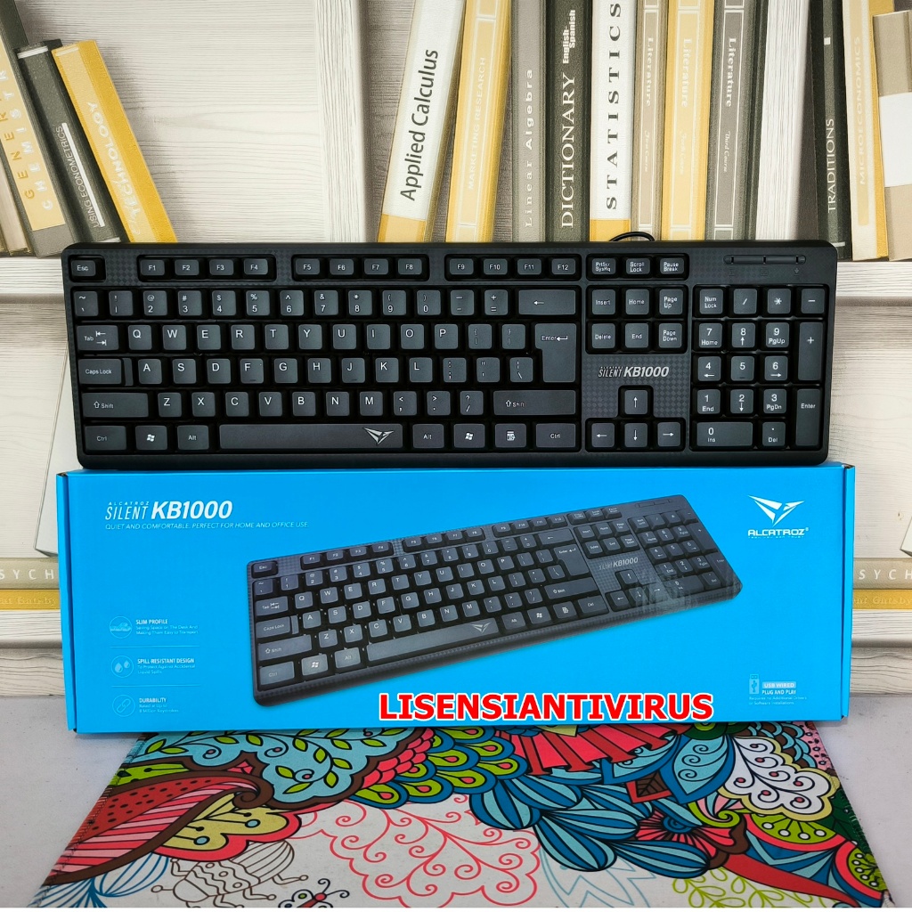 Keyboard Office Alcatroz Silent KB1000 USB Wired Keyboard alcatroz