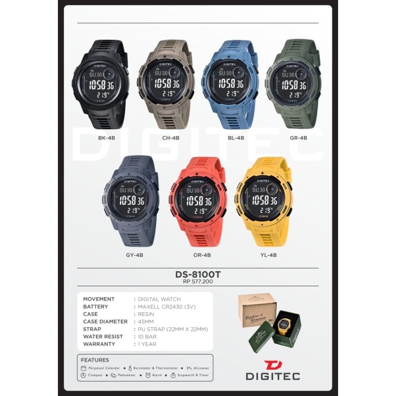 jam tangan digitec DS-8100T