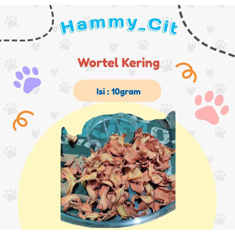 Wortel Kering || Cemilan Hamster 10gram