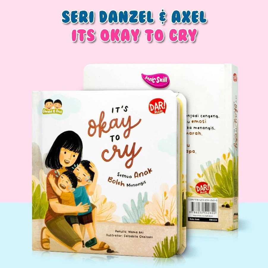 Free Ongkir Buku Anak Boardbook Seri Denzel  Axel  Its Okay To Cry